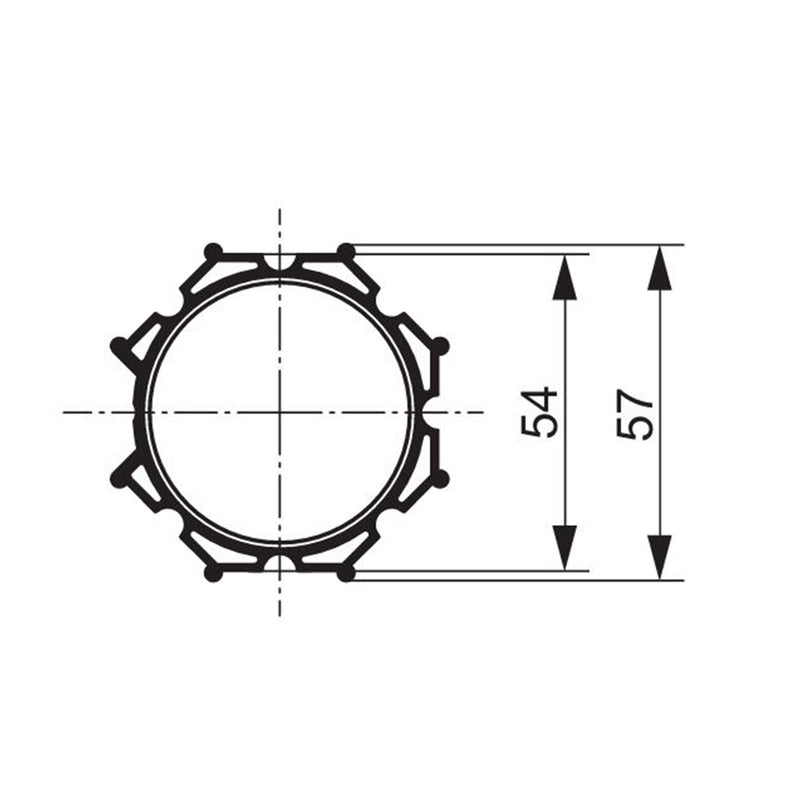 Geiger Adapter und Mitnehmer Ø60mm M45F801