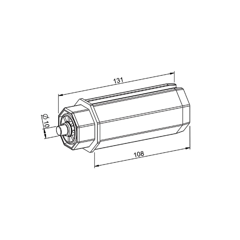 Eckermann Walzenkapsel mit Stift Ø10mm für SW50