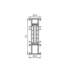 Aluprof ALU Blendrahmen Verbreiterung MB-86N 77/25,5