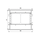 Aluprof ALU Blendrahmen Verbreiterung MB79N 77/94