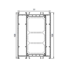 Aluprof ALU Blendrahmen Verbreiterung MB79N&nbsp; 77/108 528669
