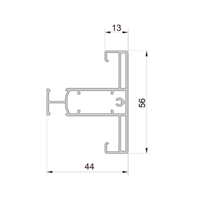 Aluprof ALU Führungsschiene PPZDSRS/56/T