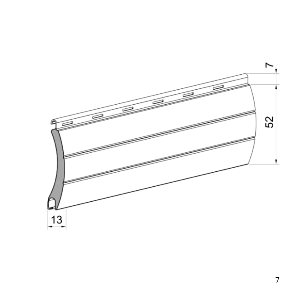 Aluprof ALU Rolladenpanzer PAB52 perforiert