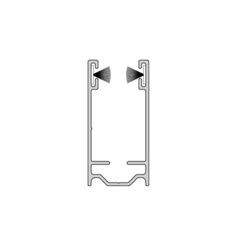 Aluprof Aluminium Führungsschiene PU45/14/S