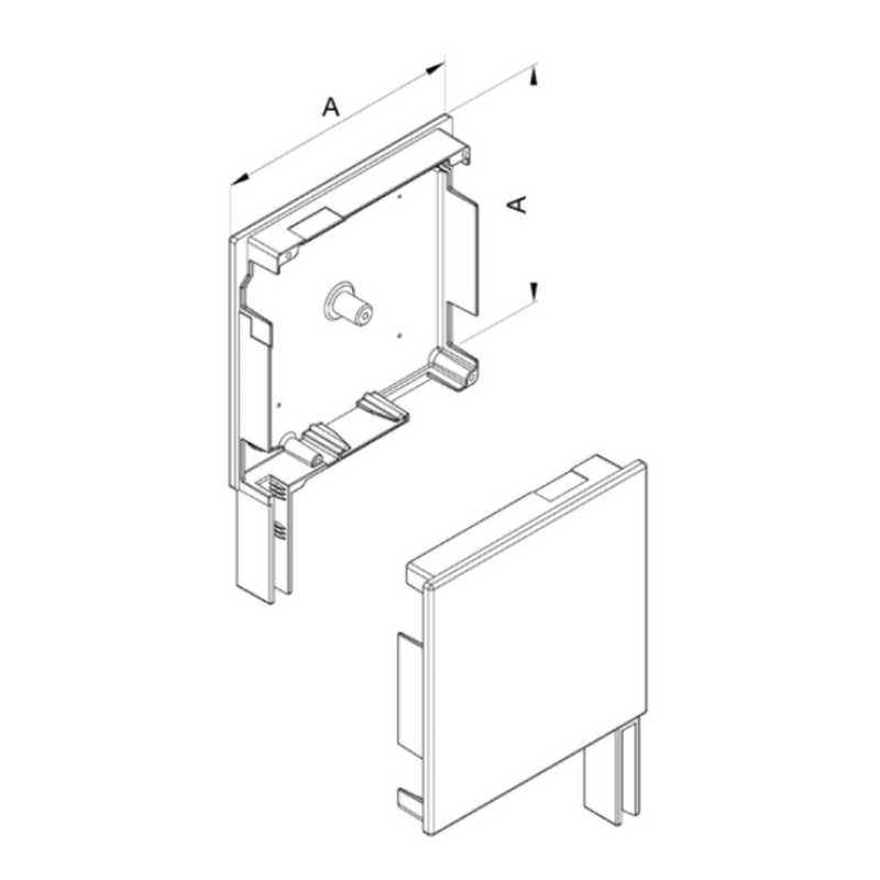 Aluprof Blendenkappen Seitenblende 90° BS165