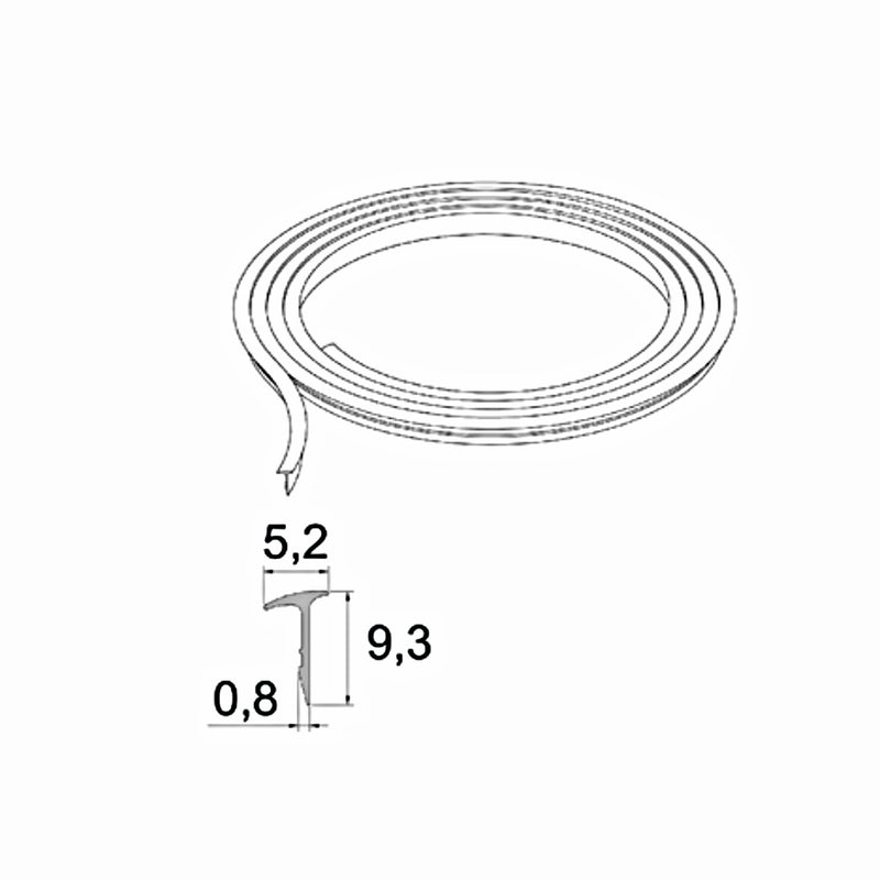 Aluprof Gummidichtung U/DS