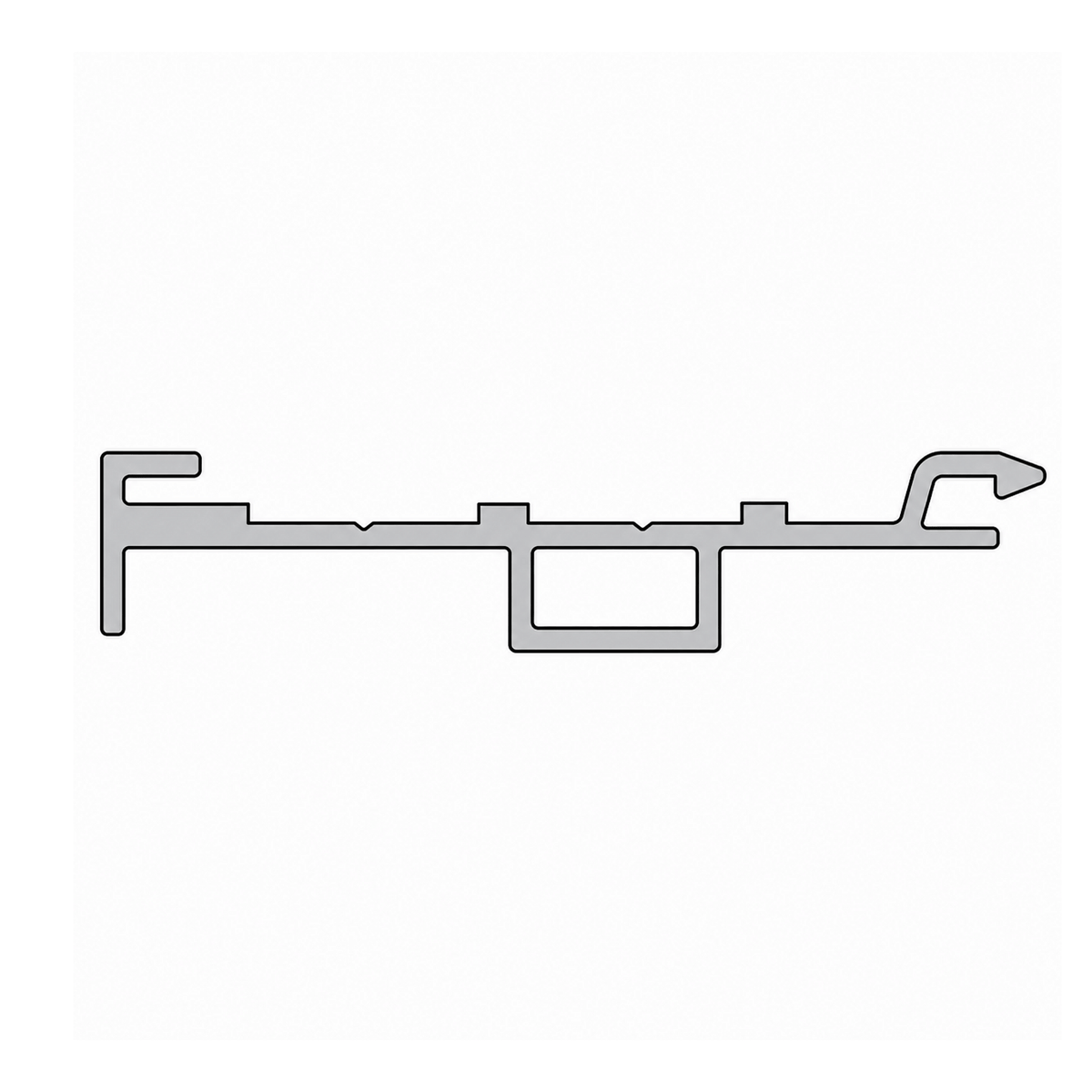 Aluprof Kasten-Anpassungsprofil mit Kragarm PSAW/6,8