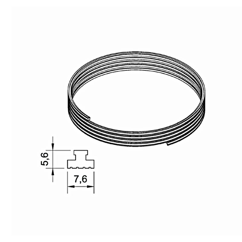 Aluprof Plissee Magnetband 5,6/7,6 WMMPH