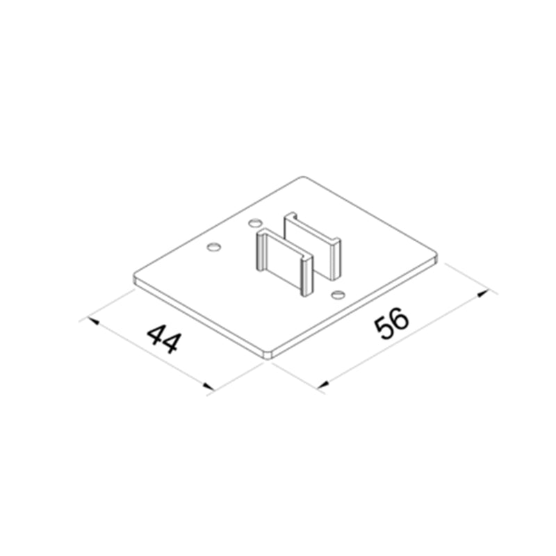 Aluprof Raffstore Endkappe für Führungsschiene ZPPDSRS/A/56