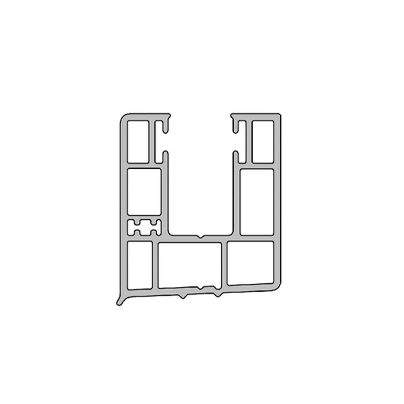 Aluprof Rollladen PVC-Mini Führungsschiene PP38/12