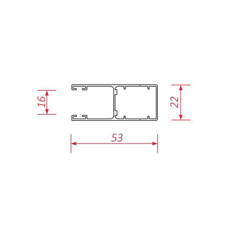 BeClever ALU Führungsschiene QBPG00