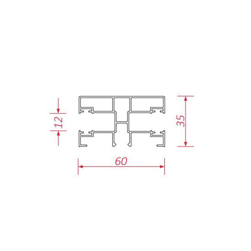 BeClever ALU Mini Doppelführungsschiene CBPG07