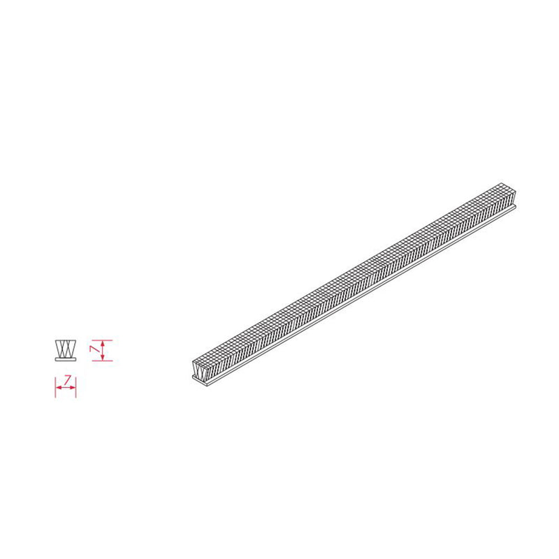 BeClever Bürstendichtung für Führungsschiene 7x7mm CBAI02