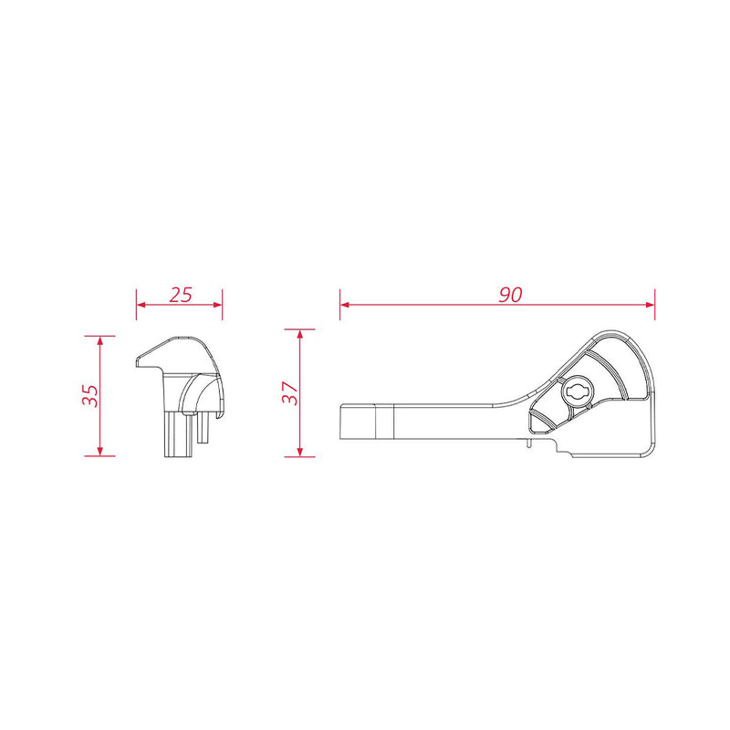 BeClever Raffstore Einlauftrichter CBAT06 (R)