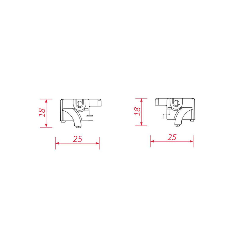 BeClever Raffstore Einlauftrichter CBAT07 (L) + (R)