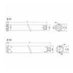 Cherubini Funk Rohrmotor Wave RX 40/4 40Nm CET45400400