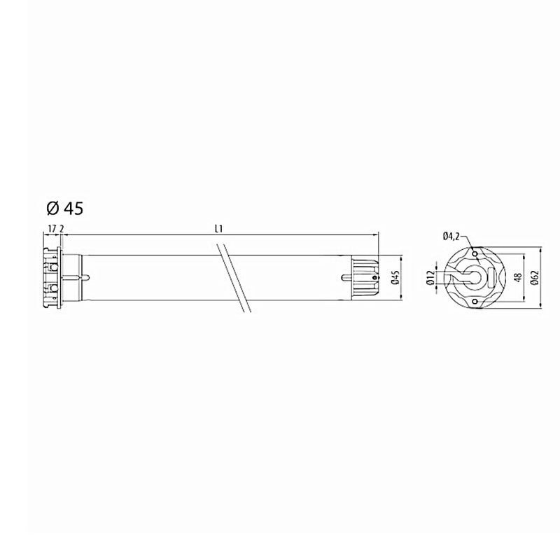 Cherubini Funk Rolladenmotor Modo RX 50/12 50Nm