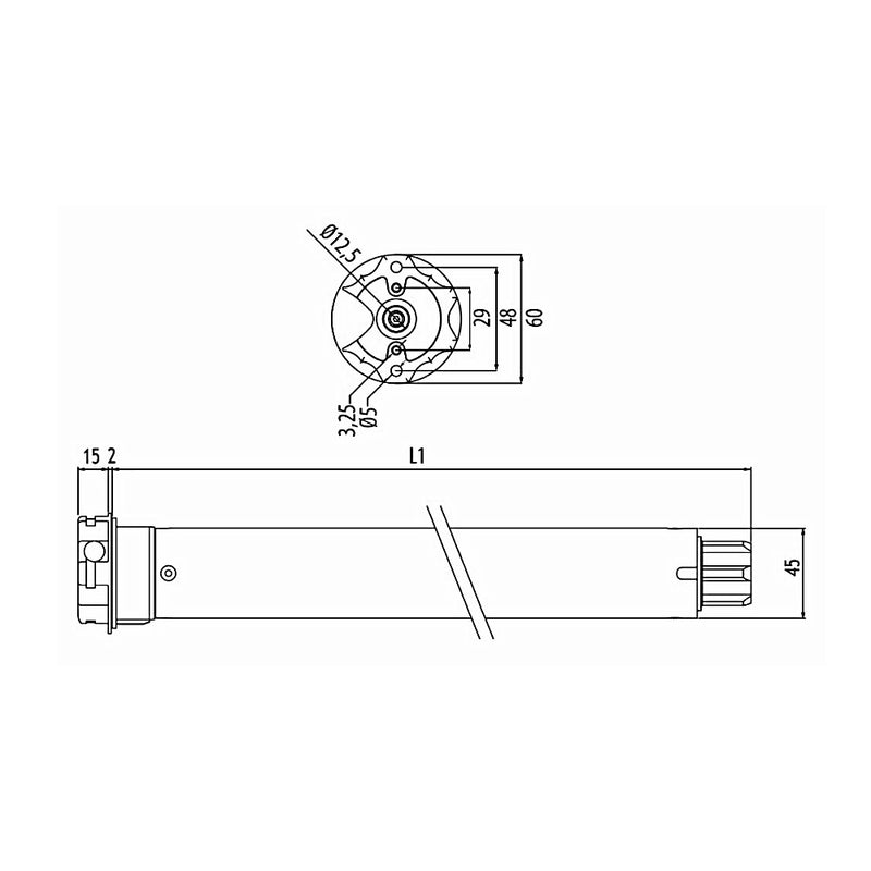 Cherubini Funk Rolladenmotor Tronic RX 13/10 13Nm