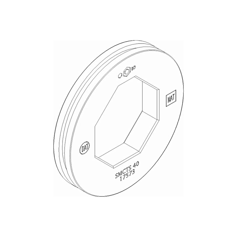 Deceuninck Inoutic Mittellager Adapter Ø40 SMCTS40 17573