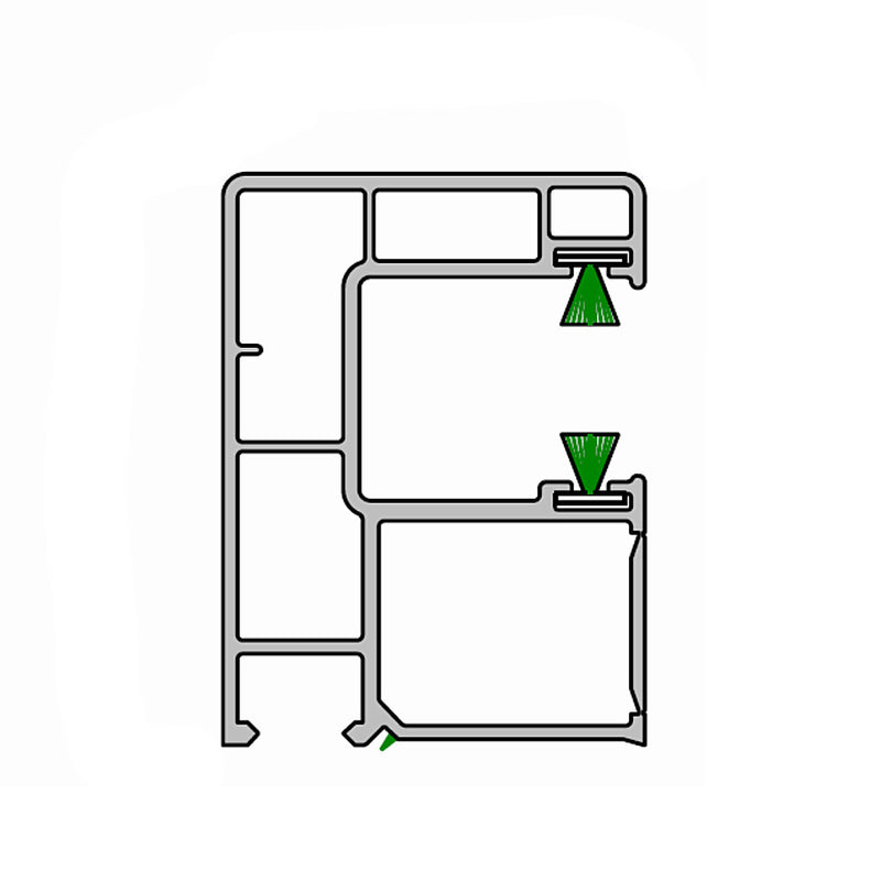 Deceuninck Inoutic PVC Einzelführungsschiene RKI 37 15860