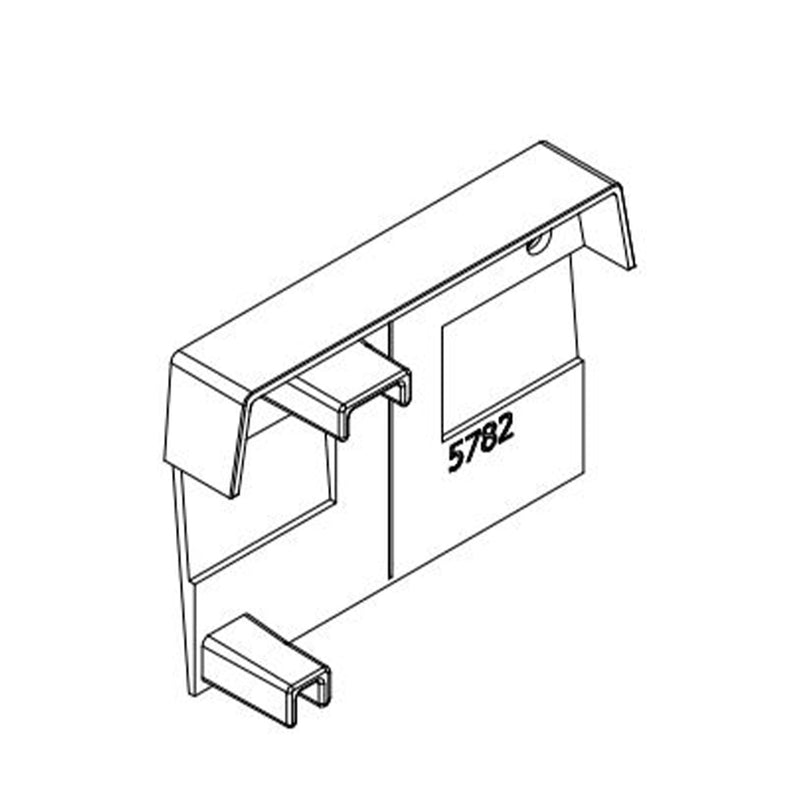 Exte Blendkappe für Rollladen Führungsschiene 5782