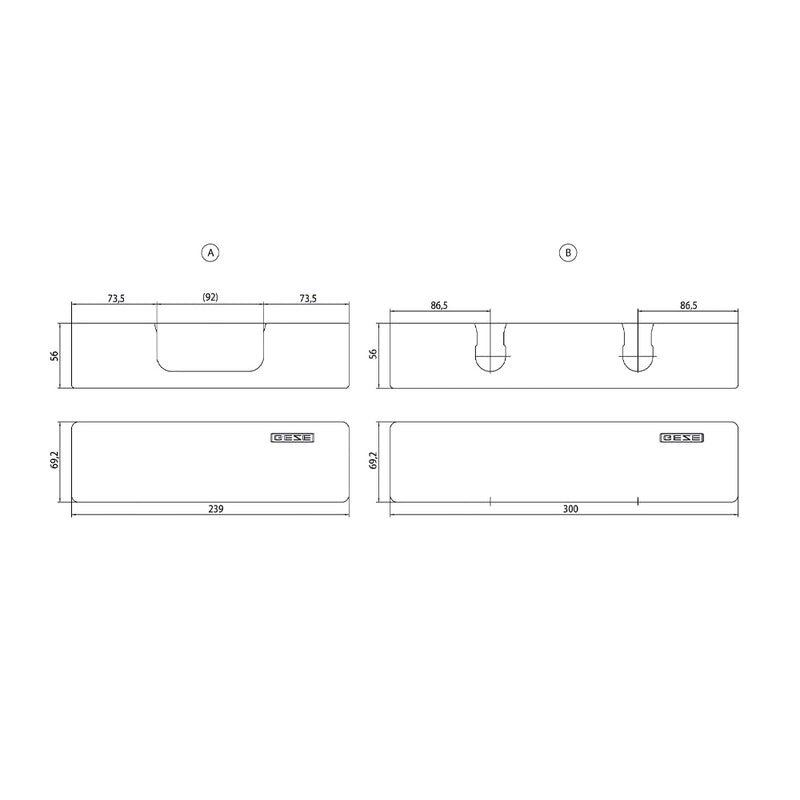 GEZE Abdeckkappe für Türschliesser TS 5000 TS 4000 067724