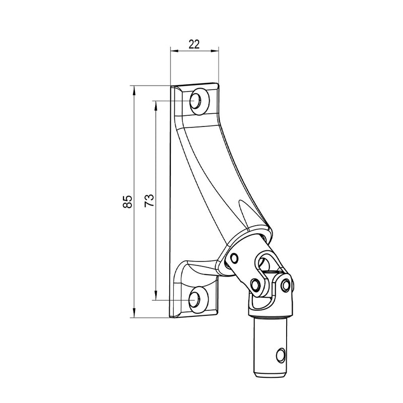 Geiger Gelenklager 90° 22x85 11,9