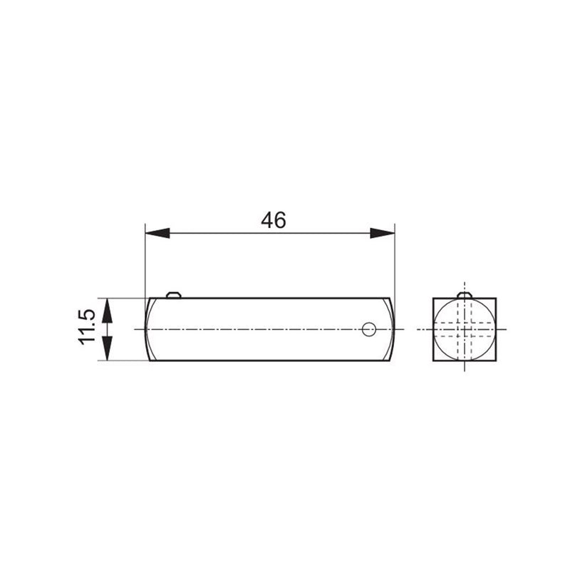 Geiger Steckzapfen 4-Kant 12x12 mm