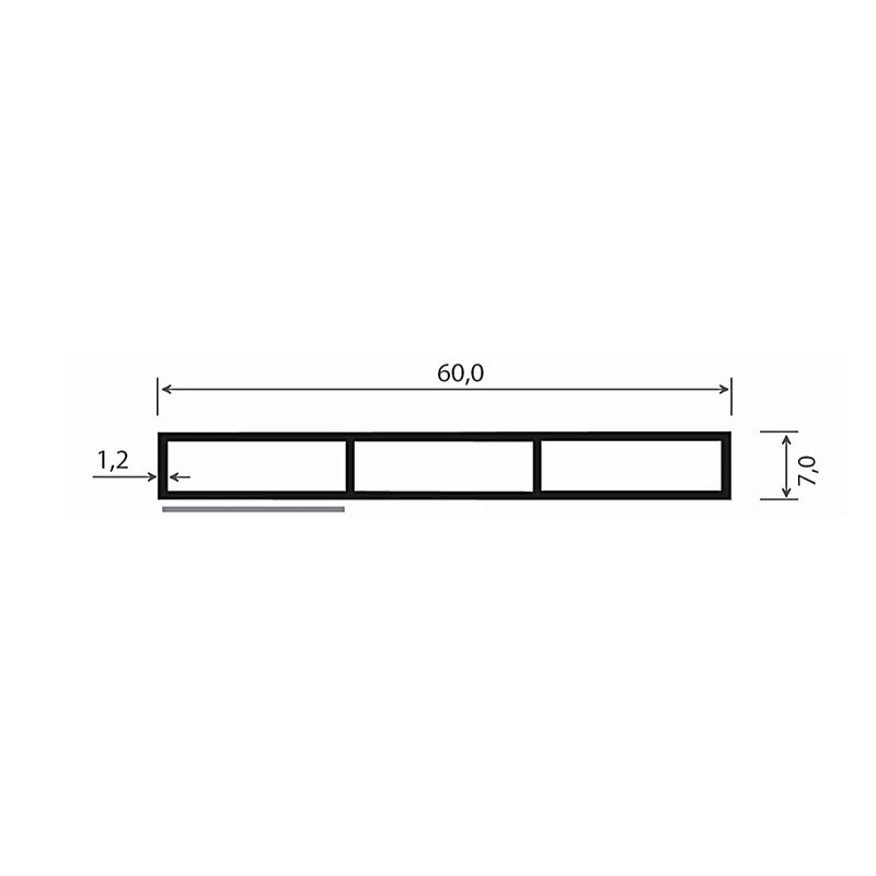 MK Kammerprofil 7/60mm Selbstklebend