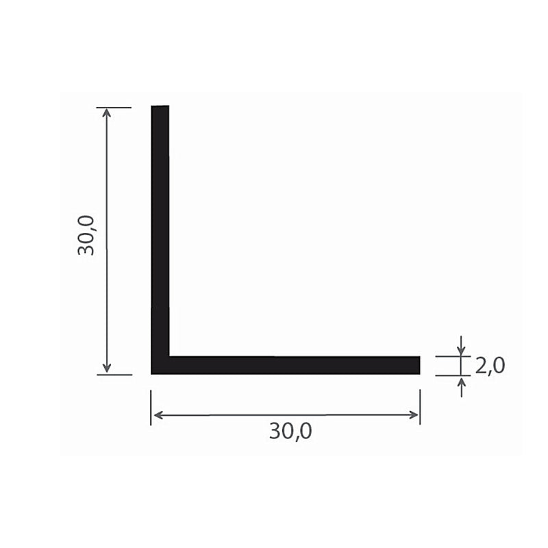 MK PVC Winkelprofil 30/30mm
