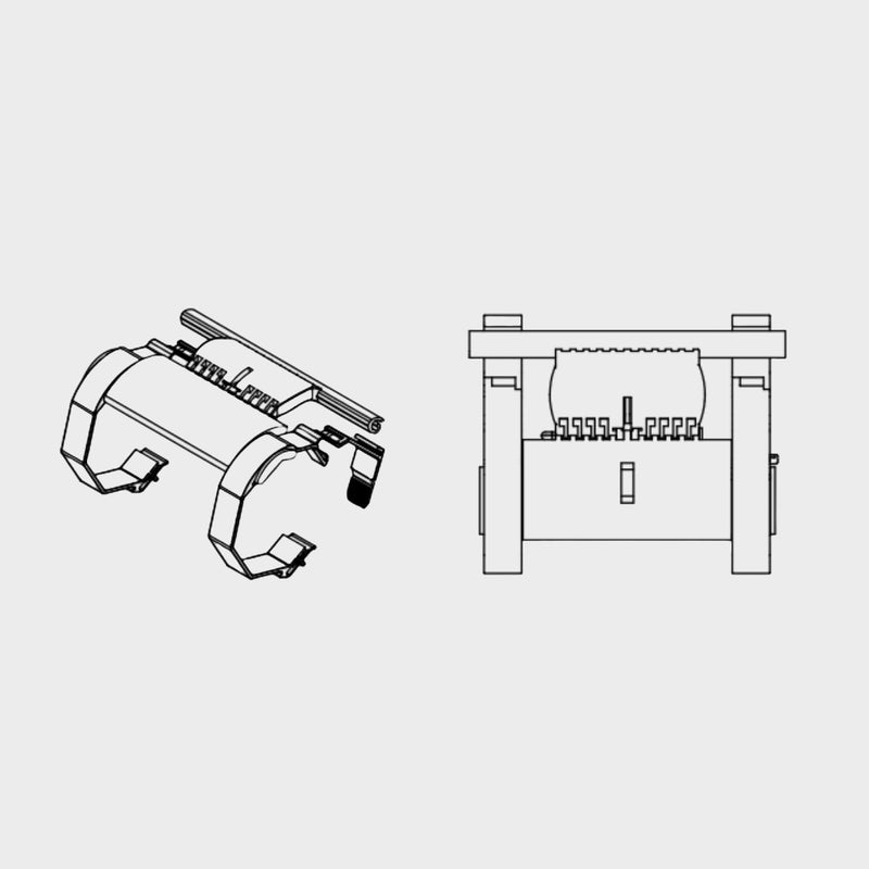 Portos Hochschiebesicherung 0-gliedrig für SW40/50/60 mit Montageringen für SW60