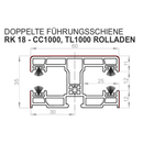 Portos PVC Führungsschiene RK-18 