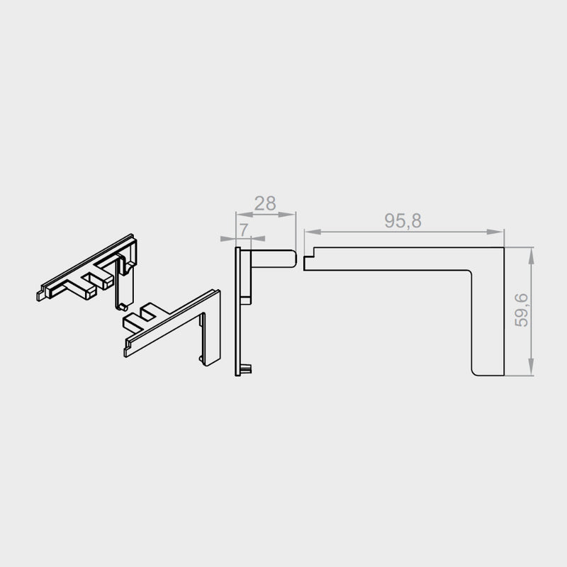 Portos Pergola Endkappe PWD-080