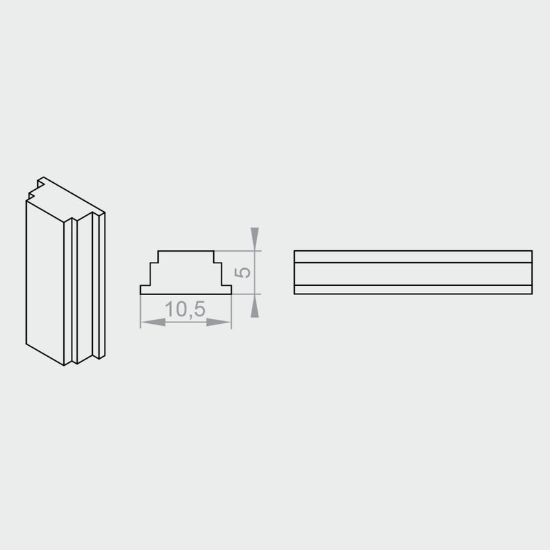 Portos Plissee Südpolmagnet (negativ geladen) MSD-160