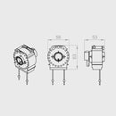 Portos Raffstore Aufroll- und Hebeantrieb C80&