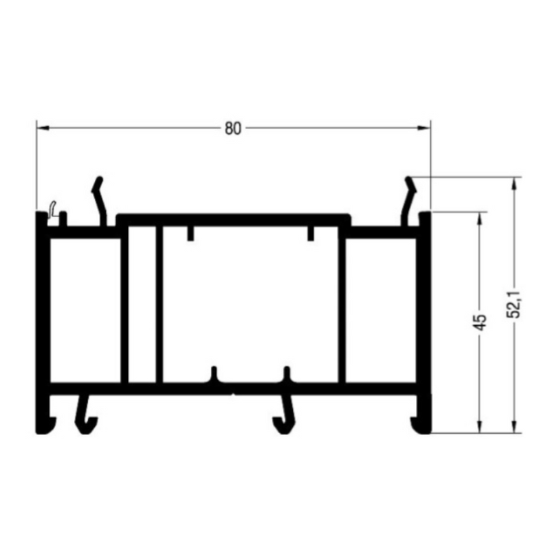 Rehau Blendrahmen Verbreiterung 45/80 538045