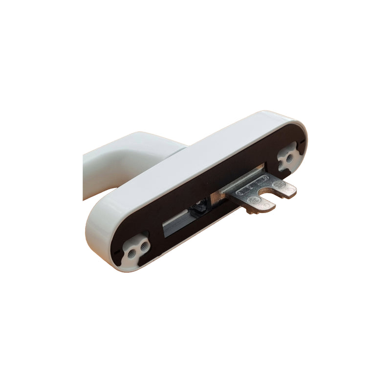 Roto Alu Fenstergriff Rotoline Getriebe 26 in Weiss 377477