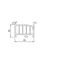 Salamander Fensterbankanschlussprofil Sohlbankprofil 45/30 NP8020