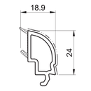 Salamander Kunststoff Glasleiste 413105