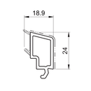 Salamander Kunststoff Glasleiste 413305