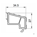 Salamander Kunststoff Glasleiste GP8280