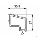 Salamander Kunststoff Glasleiste GP8320