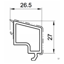 Salamander Kunststoff Glasleiste GP8360