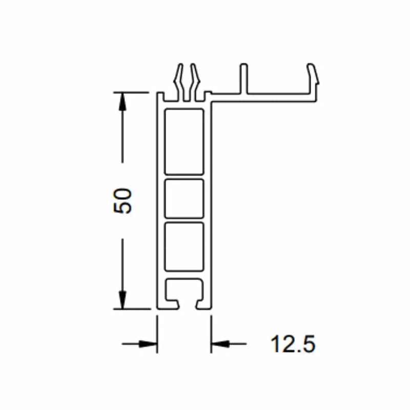 Schüco CT 70 Fensterbankanschlussprofil Sohlbankprofil 12,5/50