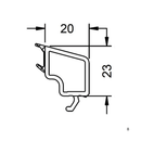 Schüco Kunststoff Glasleiste 19673
