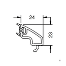 Schüco Kunststoff Glasleiste 19691