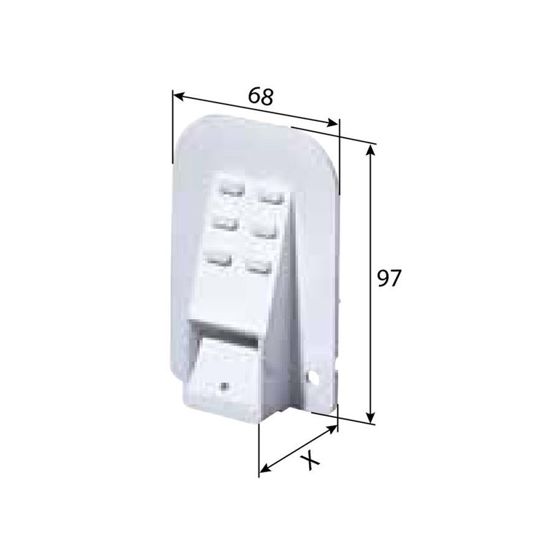 Selve PVC Gurtführung bis 23 mm mit umlaufendem Rand 171401