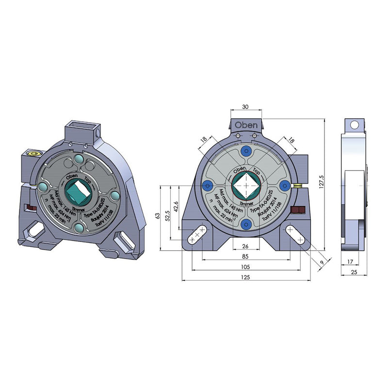 Timmer Abrollsicherung TA0-RD/ZS 145 Nm Drehmoment Fangmoment 624