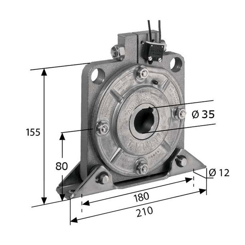 Timmer Abrollsicherung TA 1/2-RD 332 Nm Drehmoment Fangmoment 796