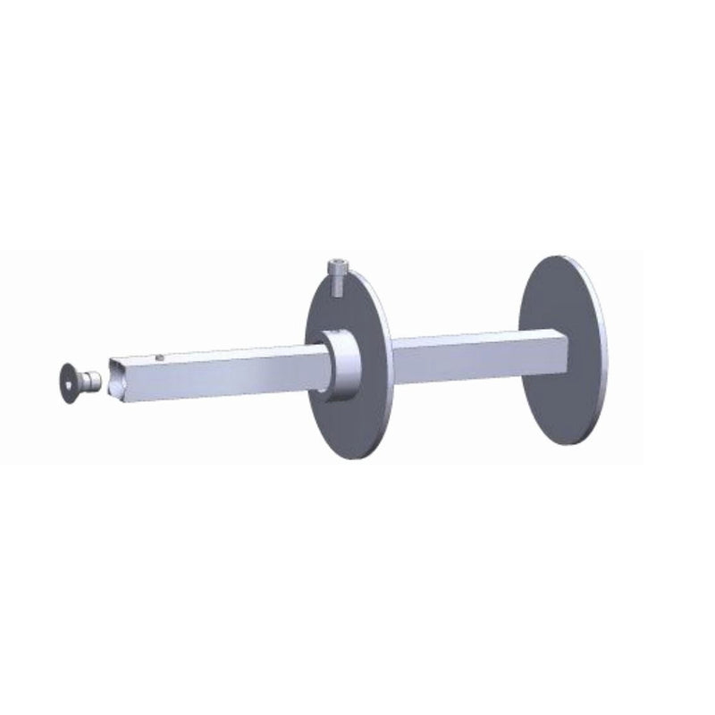 Timmer Adapter E-Welle 18/18 mm mit 2 E-Ringen Ø60mm (1 verstellbar)